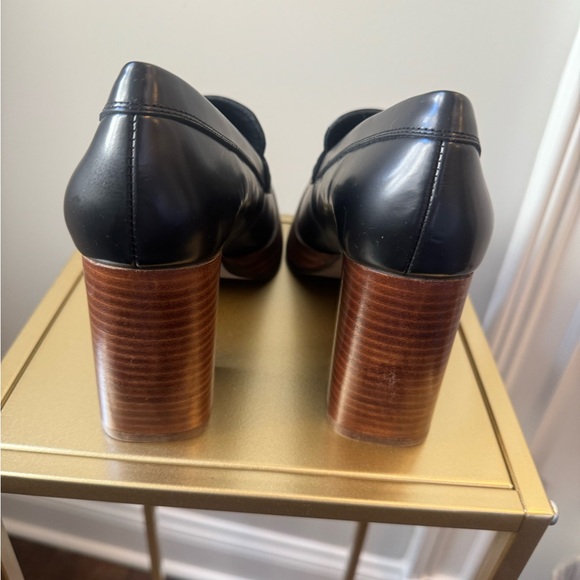 Alohas Busy Black - stacked heel black loafers. Size 38 / 7.5. New in box. - Picture 4 of 7